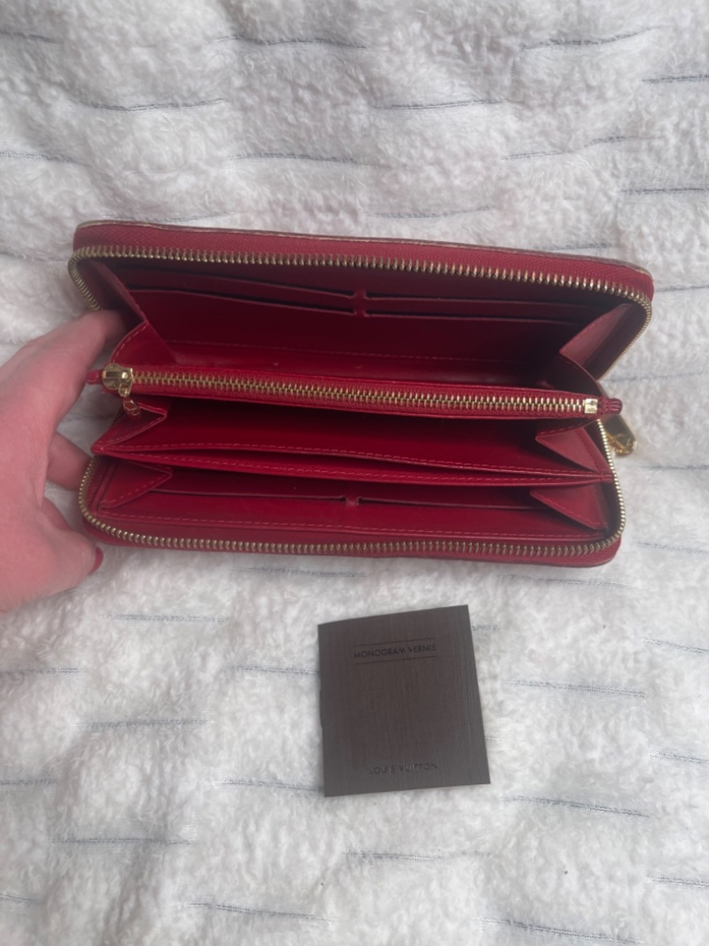 Louis Vuitton Zippy Wallet Monogram Vernis Red | Authentic LV Patent Leather Wal - Picture 9 of 16